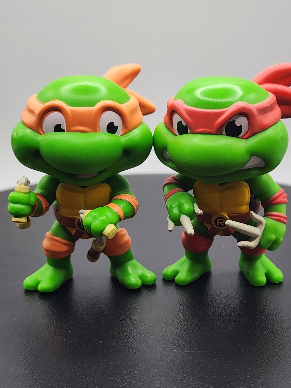 Funko Mystery 4 Inch Mini TMNT Raphael & Michelangelo Turtles